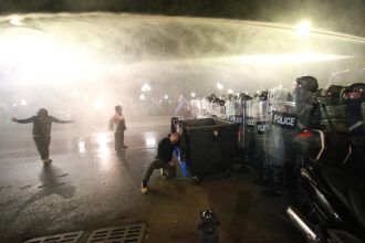 Gruzinska policia rozohnala protest pred prezidentskym pala com