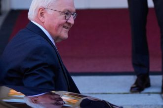 Nemecky prezident navstivil baskicke mesto Guernica