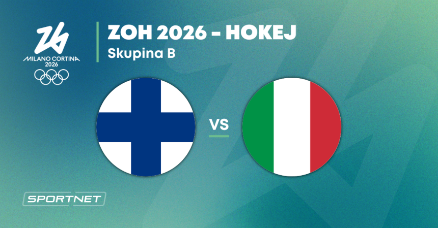 Finsko Taliansko dnes hokej na ZOH 2026 LIVE skupina B