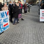 Nie sme vase kulisy odkazuju studenti z Trnavy Ficovi V meste sa kona protest