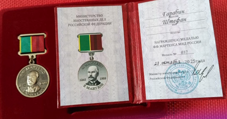 Novy rusky velvyslanec odovzdal Harabinovi vyznamenanie od Lavrova Dezinfomajak 66