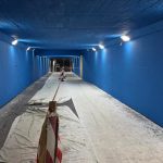 Obnovuju podchod pod Hasicskou ulicou Pribudnu svetelne boxy kamenny mur nasvietia