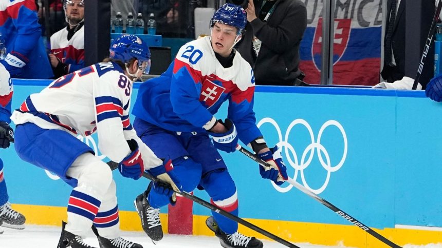 Slafkovsky je v najlepsiej patke Kanadske bodovanie na ZOH 2026