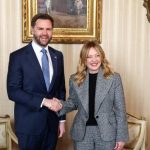 Talianska premierka Meloniova a americky viceprezident