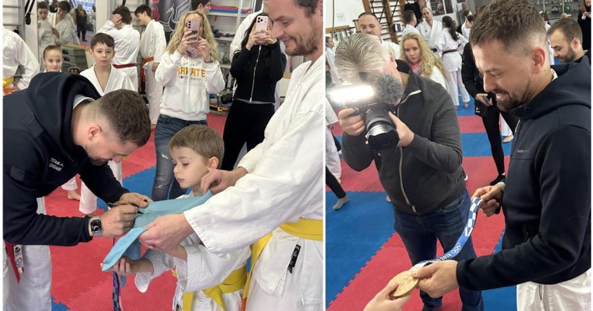 rad na podpis rozruch z olympijskej medaily sampion prisiel na slovensko priamo zo svadby