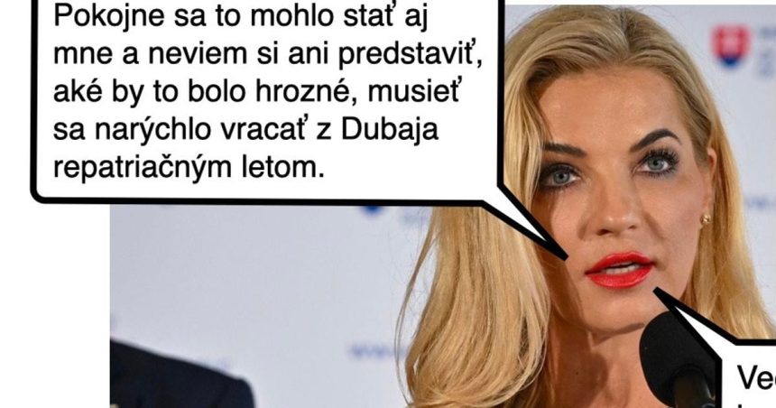 Cynicka obluda Pani ministerka ma velky sucit
