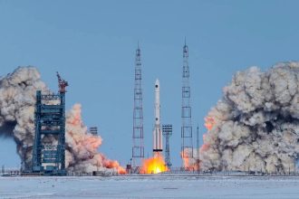 Na kozmodrome Bajkonur opravili poskodenou startovaciu plosinu