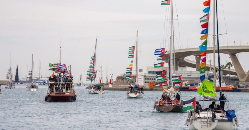 Z Barcelony vyplavila flotila lod s pomocou pre Psmo Gazy