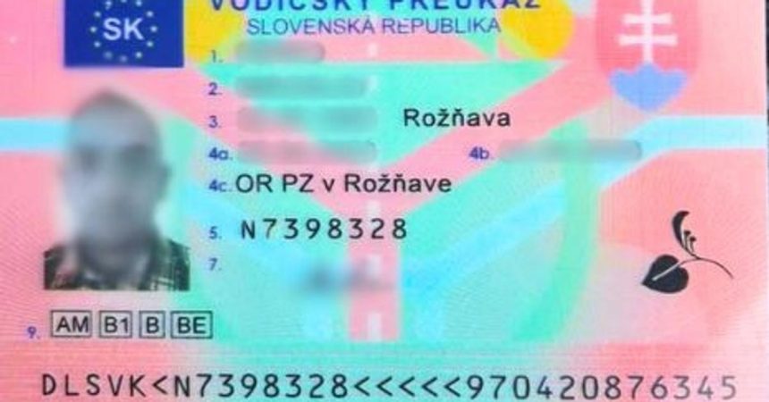 Za 1700 eur si dal vyrobit falsovany vodicsky preukaz pouzival ho takmer tri roky