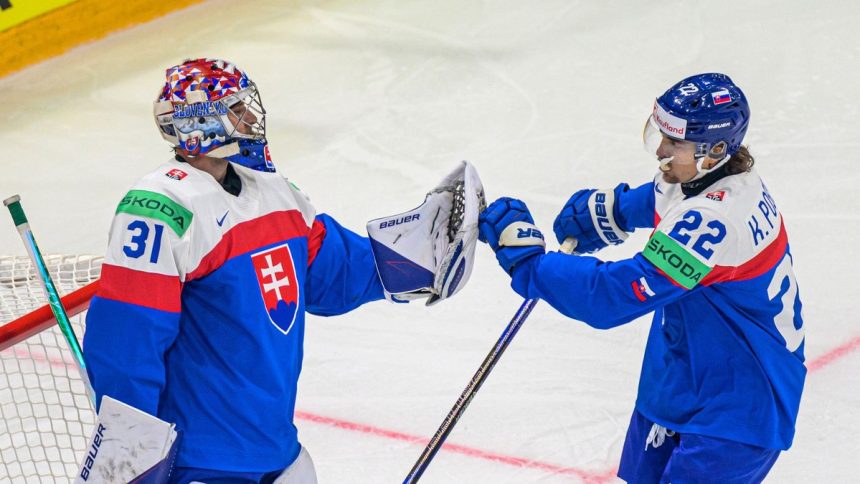 Trapenie so stastnym koncom Slovenski hokejisti vstupili do MS vitazstvom