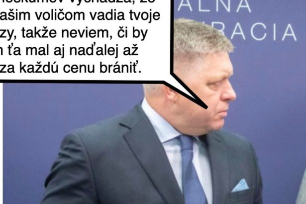 Cynicka obluda Fica mensie zlo