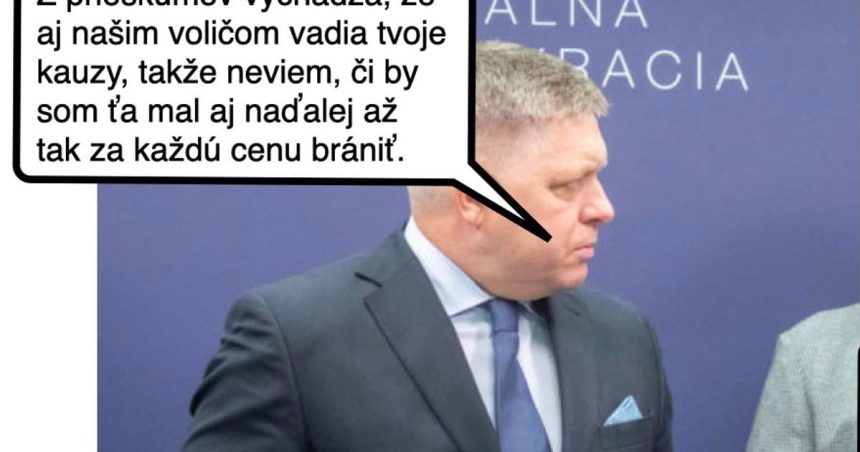Cynicka obluda Fica mensie zlo