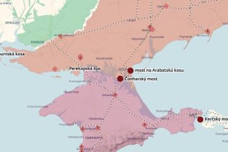 Ukrajina uz znicila dolezite mosty na Kryme Rusi celi logistickej krize na polostrove