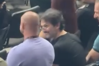 Kalinak a obzalovany Bodor boli na zapase MMA v Srbcsku Sedeli vedla seba na tribune