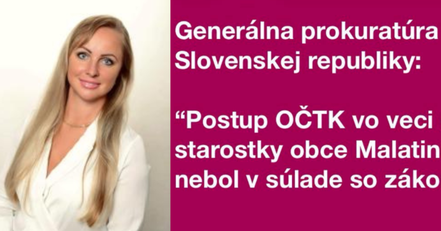 za sest rokov jedenast priestupkov generalny prokurator sa vyjadil k starostke malatinej