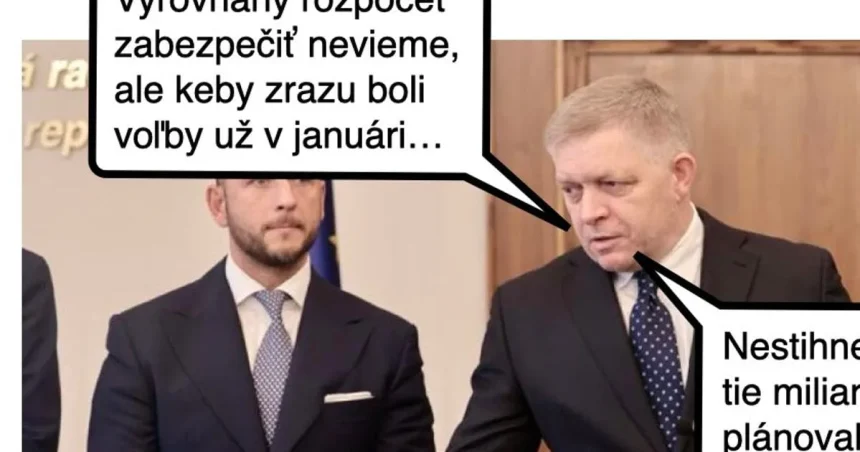 Cynická obluda: Zodpovedné fiškálne rozhodnutie ústi do predčasných volieb