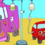Karikatúra dňa zachytáva pacienta priamo na infúziách