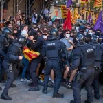 Zrážky v Barcelone počas Národného dňa Katalánska