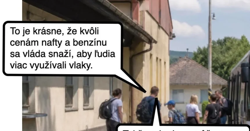 Cynická obluda: Nafta je drahá, cestujte viac vlakom