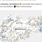 Hlas a Sme rodina slabnú, Republika a nezávislí rastú. Kandidátky na mapách