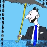Karikatúra dňa: Hladina vody nebezpečne stúpa